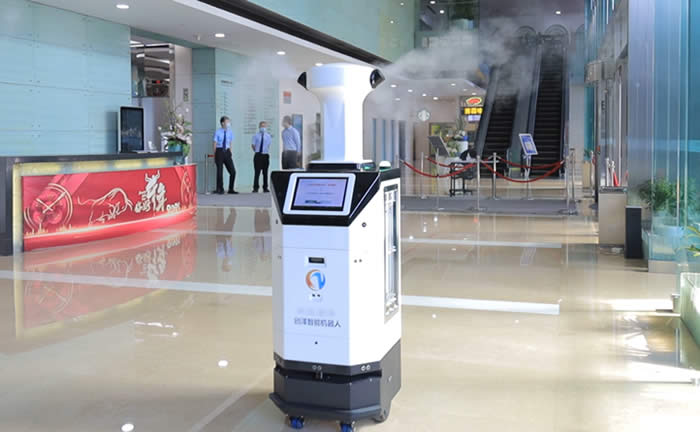 浙江省消毒機(jī)器人公共區(qū)域消殺圖片