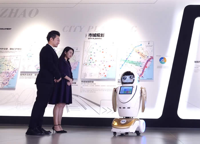 展廳迎賓講解機(jī)器人