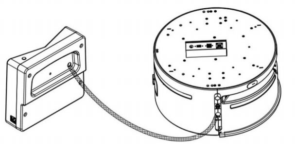 消毒機器人手動充電示意圖