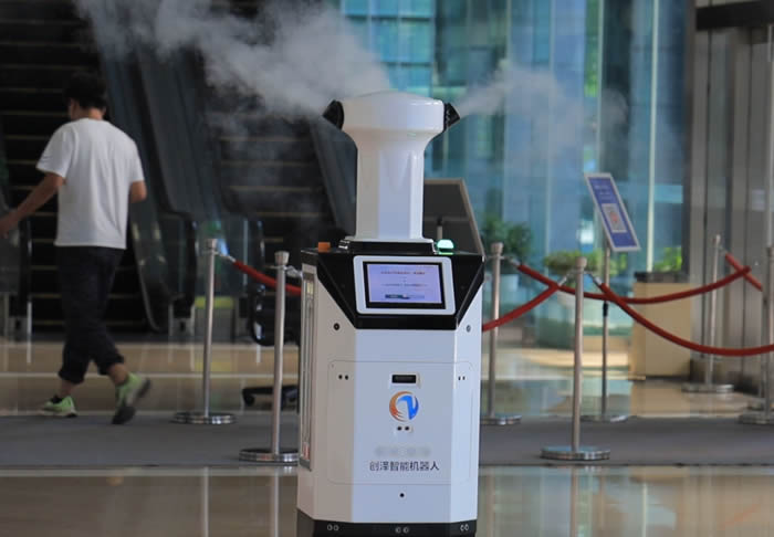 安徽防疫消殺機(jī)器人消殺圖片